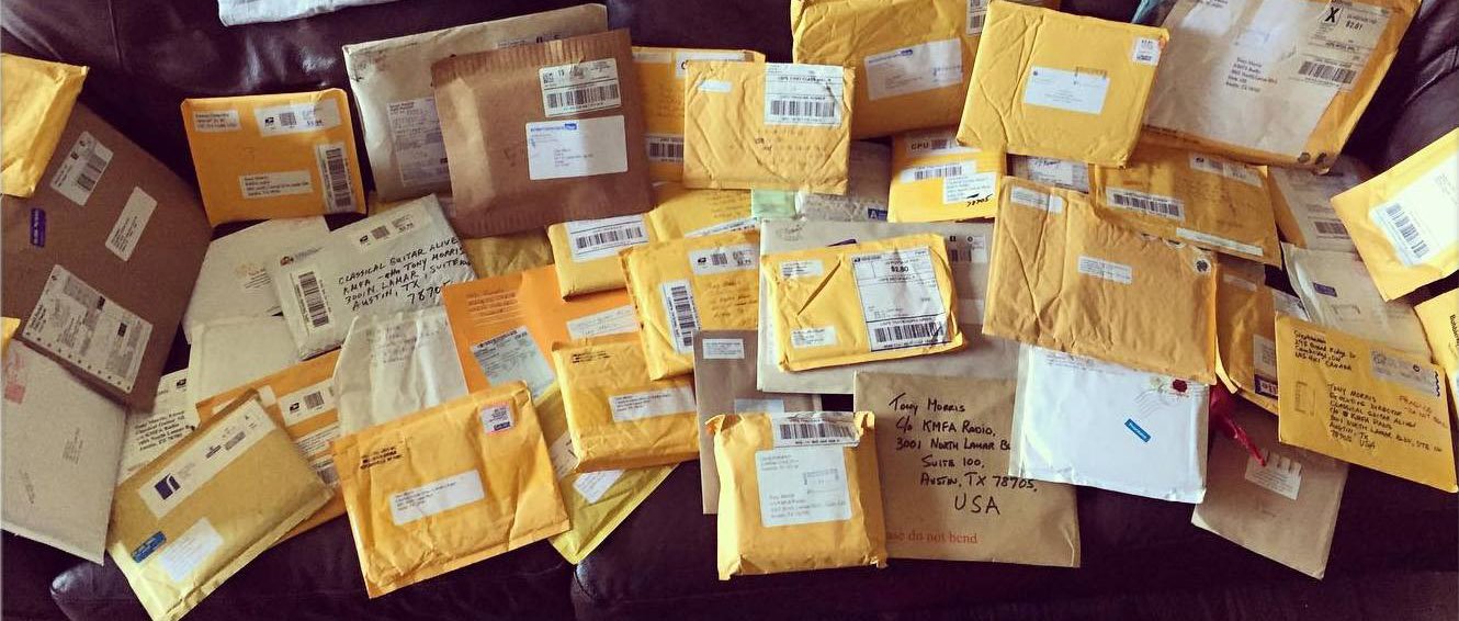 Photograph of mail packages